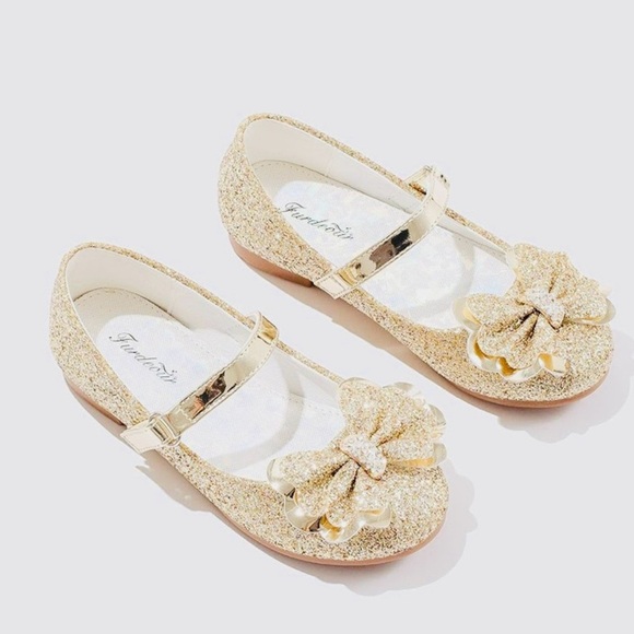 Mary Jane Glitter Shoe with Bow Size 10 New in Box - Picture 2 of 4